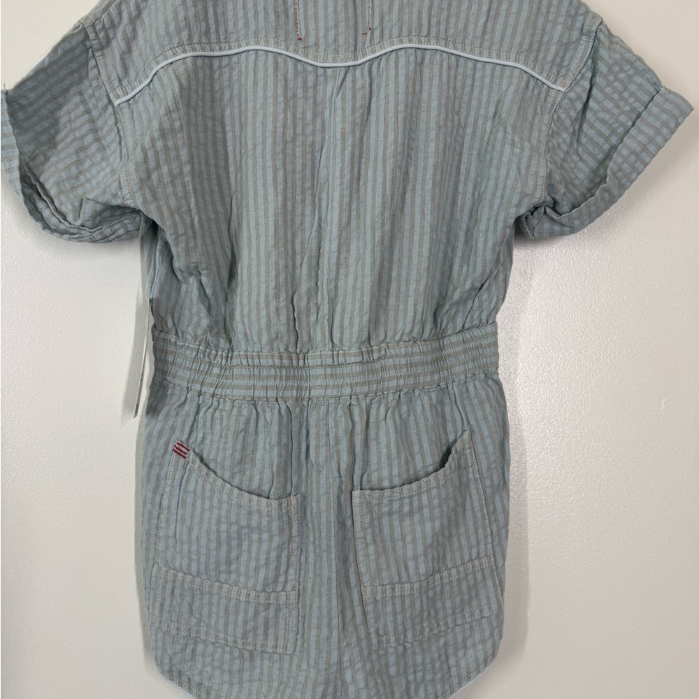 BDG Light Blue Striped Romper with a tie waist *NWT* - Picture 6 of 11